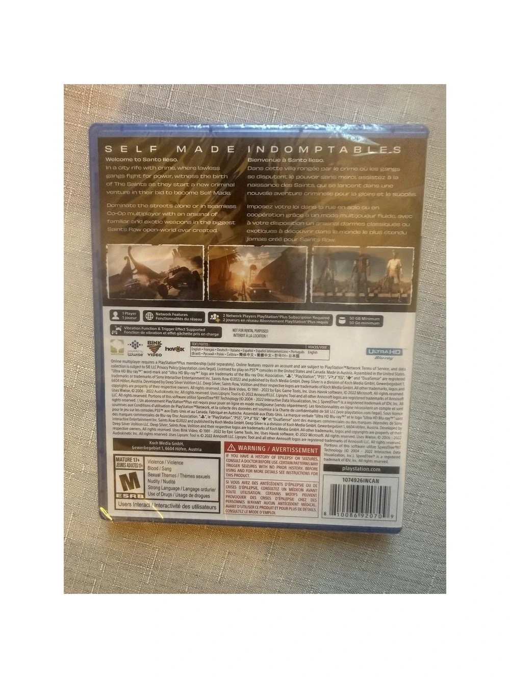 Saints Row Standard Edition PS5 PlayStation 5 Brand New Factory Sealed